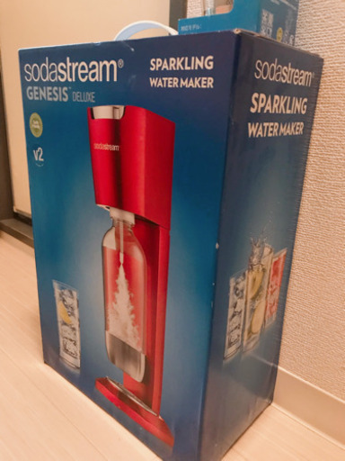【新品】ソーダストリームジェネシスデラックス＋別売専用ボトル付き(soda streem GENESIS DELUXE \u0026 Fusebottle)