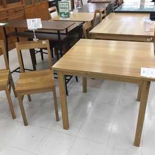 無印良品・ダイニングテーブル・85センチ・正方形 無印良品 正方形ダイニングテーブル オーク - メルカリ