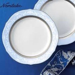 ノリタケ noritake ハンプシャープラチナ  23㎝アクセ...