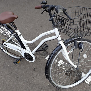札幌 26インチ ママチャリ 6段切り替え 自転車 中古