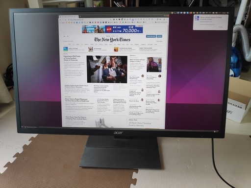 Acer EB321HQU 32インチ WQHD(2560 x 1440)モニタ