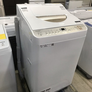 中古美品！配送応相談 2018年製 SHARP 全自動電気洗濯乾燥機