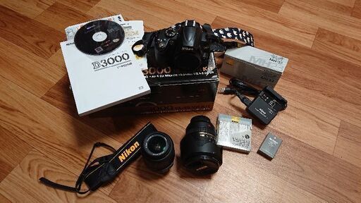 【望遠レンズセット】D3000 ニコン Nikon 一眼レフ 望遠レンズ セット