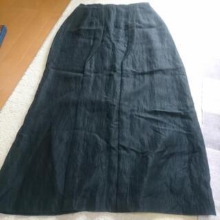 黒レディースロングタイトスカート