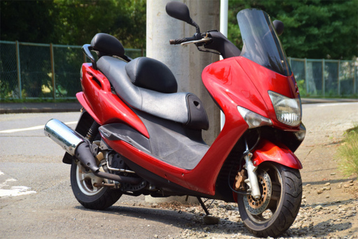 ☆マジェスティ125FI★外装新品☆キャンディーロージーレッド★フルノーマル☆エンジンオイル交換済み★タイヤバリ山☆下取り全国配送も可能です☆彡