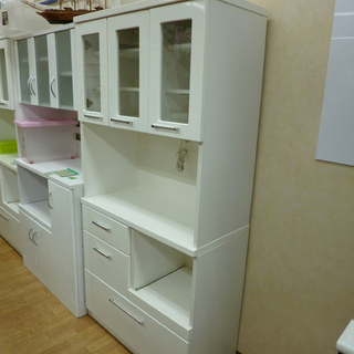 レンジボード 幅88×奥行41×高さ180cm キッチンボード キッチン収納