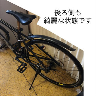 クロスバイク 自転車 21変速 メリダ crossway50 黒色 仕上がりました