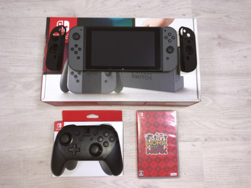 ◆売却済[新品同様] Nintendo Switch 本体 Pro コントローラー [延長保証＋おまけソフト付]