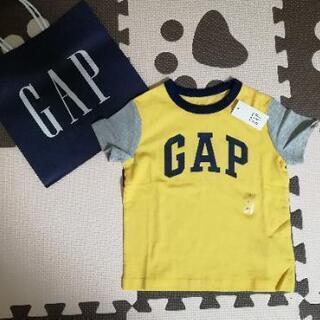 新品未使用 Gap ベビーギャップ ロゴ Tシャツ 90 ひまわり 金剛の