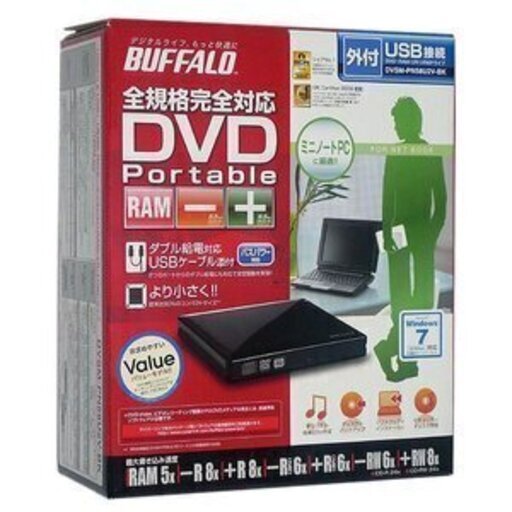 バッファロー ポータブルdvdドライブ Dvsm Pn58u2v Bk ゆう 大阪の映像プレーヤー レコーダー Dvdプレーヤー の中古あげます 譲ります ジモティーで不用品の処分