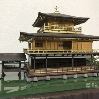 1/75 木製 金閣寺ジオラマ 【公式通販】