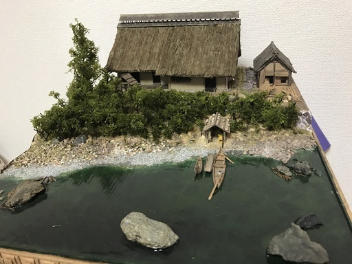 フルスクラッチ　水辺に住む船大工の古民家1/50