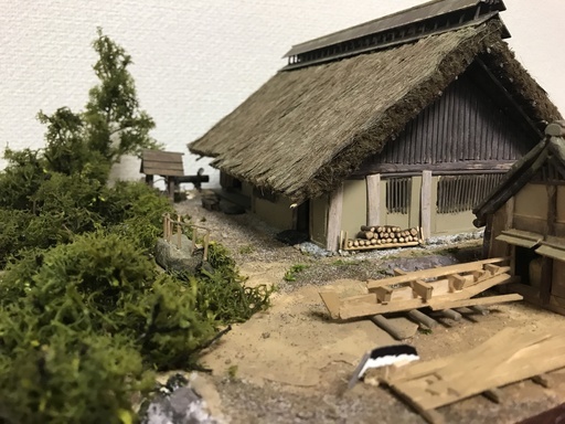 豪華 フルスクラッチ 水辺に住む船大工の古民家1/50 その他