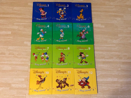 他のサイトで売れました。ディズニー英語システム sing along 全12巻DVD