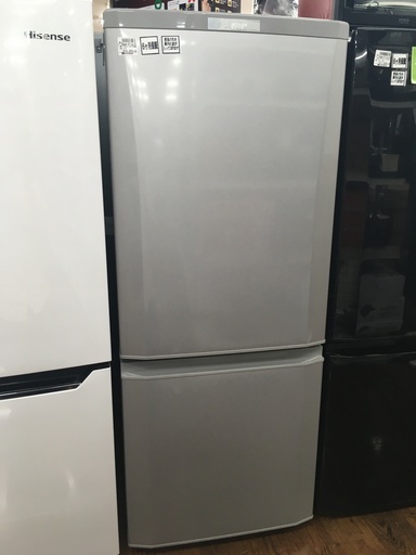 三菱 2ドア冷蔵庫 2017年製 MR-P15A-S