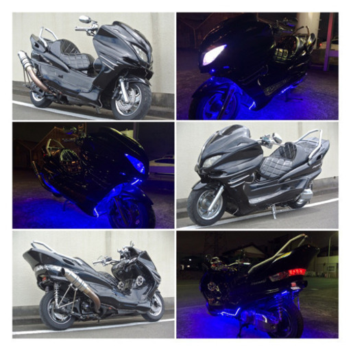 【YAMAHA マジェスティ】オールブラックカラー！！鉄板フルカスタム！！