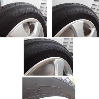 GOODYEAR/グッドイヤー アルミホイール付夏タイヤ ４本セット ９分山 状態良好 GT-Hybrid ECO edition 195/65R15 札幌 西岡店