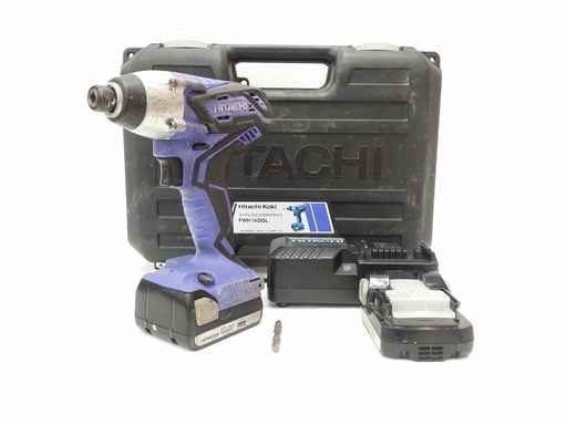 成約致しました♪■HITACHI■日立工機 コードレスインパクトドライバー FWH14DGL 14.4V バッテリー2点 販売致します♪