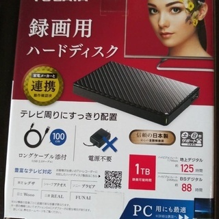 録画用ハードディスク　１ＴＢ