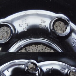 ＶＷゴルフ純正スチールホイール　未使用スタッドレスタイヤ付き　１５インチ