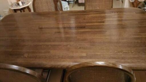 小菅の高級大型ダイニングテーブル ブラウン