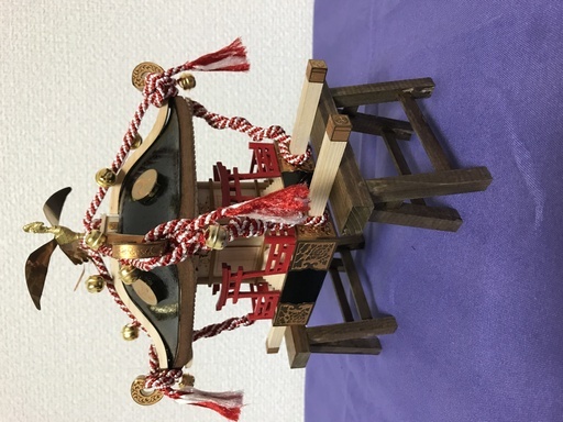 1/5江戸神輿黒塗紫房と1/10 ミニ神輿彩色済完成品セット | pybli.com.my