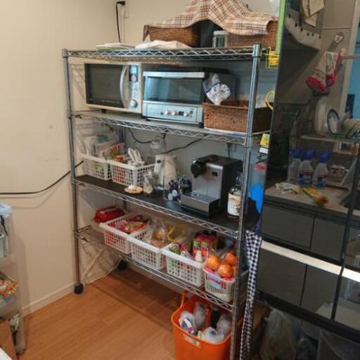 受付終了お取引中 ルミナス スチールラック4段 食器棚 キッチンラック Mj 流山おおたかの森の家具の中古あげます 譲ります ジモティーで不用品の処分