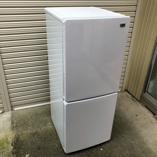 憧れの 2018年製 JR-NF148B-W 2ドア冷蔵庫（ホワイト）【右開き】Haier