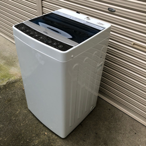 美品 2019年製 ハイアール 5.5kg 全自動洗濯機 ブラックHaier JW-C55A