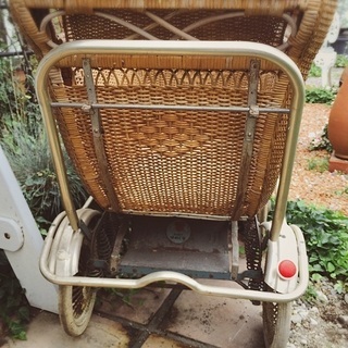 昭和レトロ☆籐の乳母車☆アンティーク