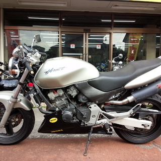 NO.2789　ホーネット２５０　水冷４サイクル１６バルブ４気筒２５０ｃｃ　サンセイ２本出しマフラー　セパハン　シルバー　☆彡 NO.2789 ホーネット250 水冷4サイクル16バルブ4気筒250cc