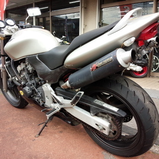 NO.2789　ホーネット２５０　水冷４サイクル１６バルブ４気筒２５０ｃｃ　サンセイ２本出しマフラー　セパハン　シルバー　☆彡 NO.2789 ホーネット250 水冷4サイクル16バルブ4気筒250cc