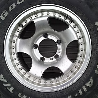 15インチ 5穴 139.7 ジムニー ★15×7J ET-13 PCD139.7 5穴  ハブ径:約108mm  5本セット ★