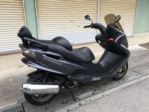 中古 現状渡し アドレス V125 黒 イロイロカスタム ボディ傷割れ有り