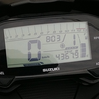 2018年4月購入のGSX-R125：走行距離は4367kmで機関良好美車です。数