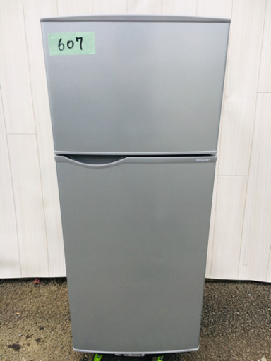 607番 美品SHARP✨ ノンフロン冷凍冷蔵庫❄️SJ-H12B-S‼️