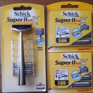 Schick Super2PLUS X　カミソリ+替刃