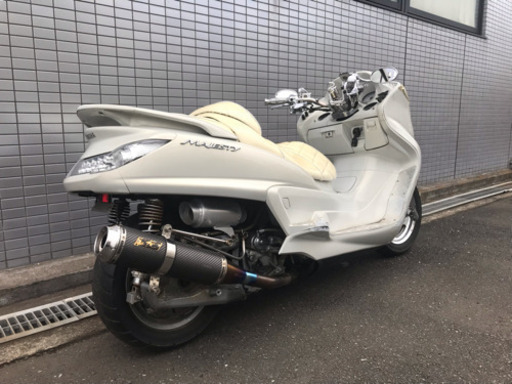 YAMAHA グランドマジェスティ】オールホワイトカラー！！鉄板カスタム！！