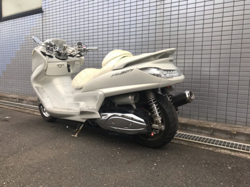 YAMAHA グランドマジェスティ】オールホワイトカラー！！鉄板カスタム！！