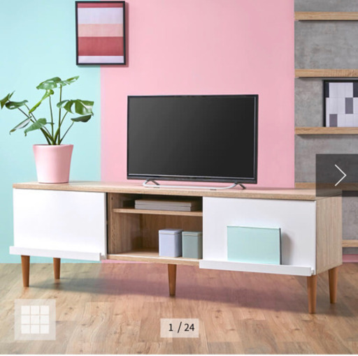 【展示品★美品】テレビ台 46型対応 スライド式（幅170cm）