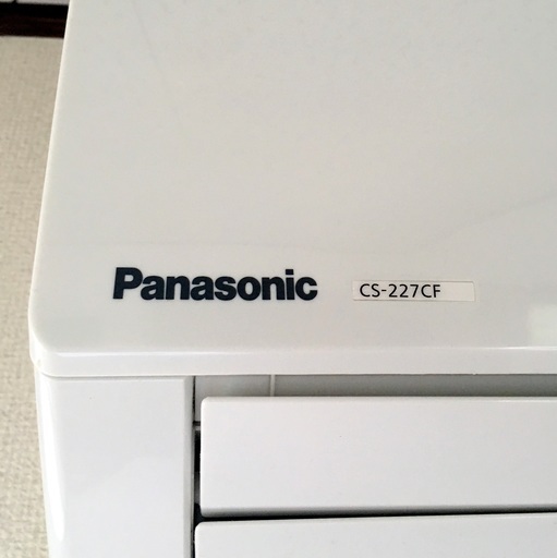 2017年製 Panasonic パナソニック エオリア ルームエアコン 中古品 CS-227CF-W