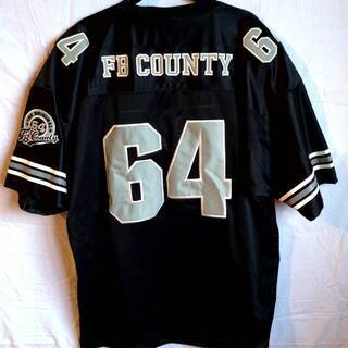 FB　COUNTRY　64　フットボールシャツ　ブラック　XXL