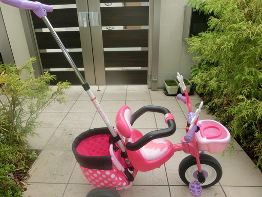 未使用品】 アイデス カーゴ サンシェード ミニー 三輪車 自転車