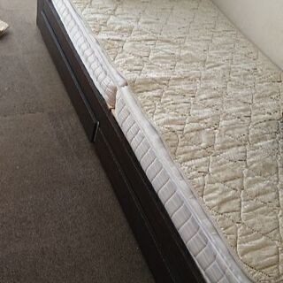 ベッド フレーム  シングル 折り畳みマットレス