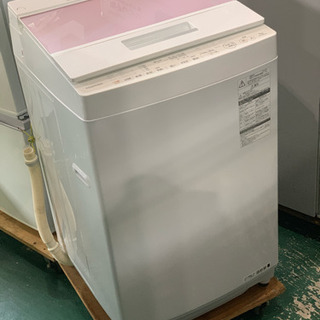 東芝 洗濯機 2016年 7kg AW-7DE4 中古 ピンク 可愛い