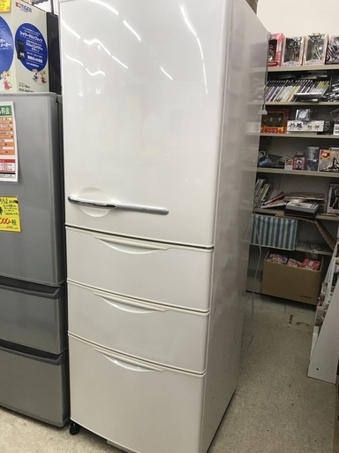 値下げ□AQUA 355L 4ドア　冷蔵冷蔵庫　除菌クリーニング済み　有料配送あり！