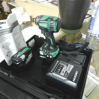 1度使用のみ 美品 Hikoki インパクトドライバ WH36DA 36V 収納ケース 充電器 電池2個 WH36DA (2XP)   ☆ PayPay(ペイペイ)決済可能 ☆ 札幌市 北区 屯田