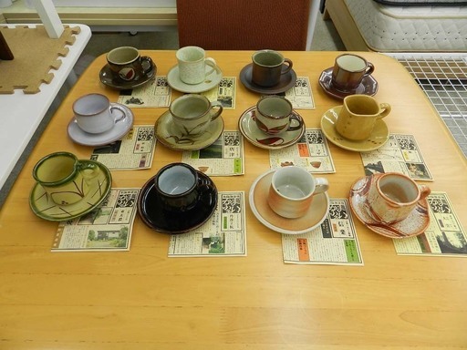 未使用品 千趣会 まいかふぇ 和陶珈琲碗 カップ\u0026ソーサー 陶器 12客セット 食器 焼き物 箱有り☆ PayPay(ペイペイ)決済可能 ☆ 札幌市 北区 屯田