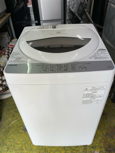 洗濯機 東芝 2018年 単身用 5㎏洗い 一人暮らし AW-5G6 川崎 SG