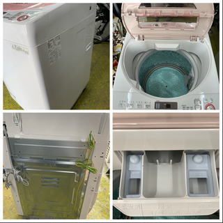 風呂ホース未使用 洗濯機 シャープ 家族用 ファミリーサイズ 8㎏洗い